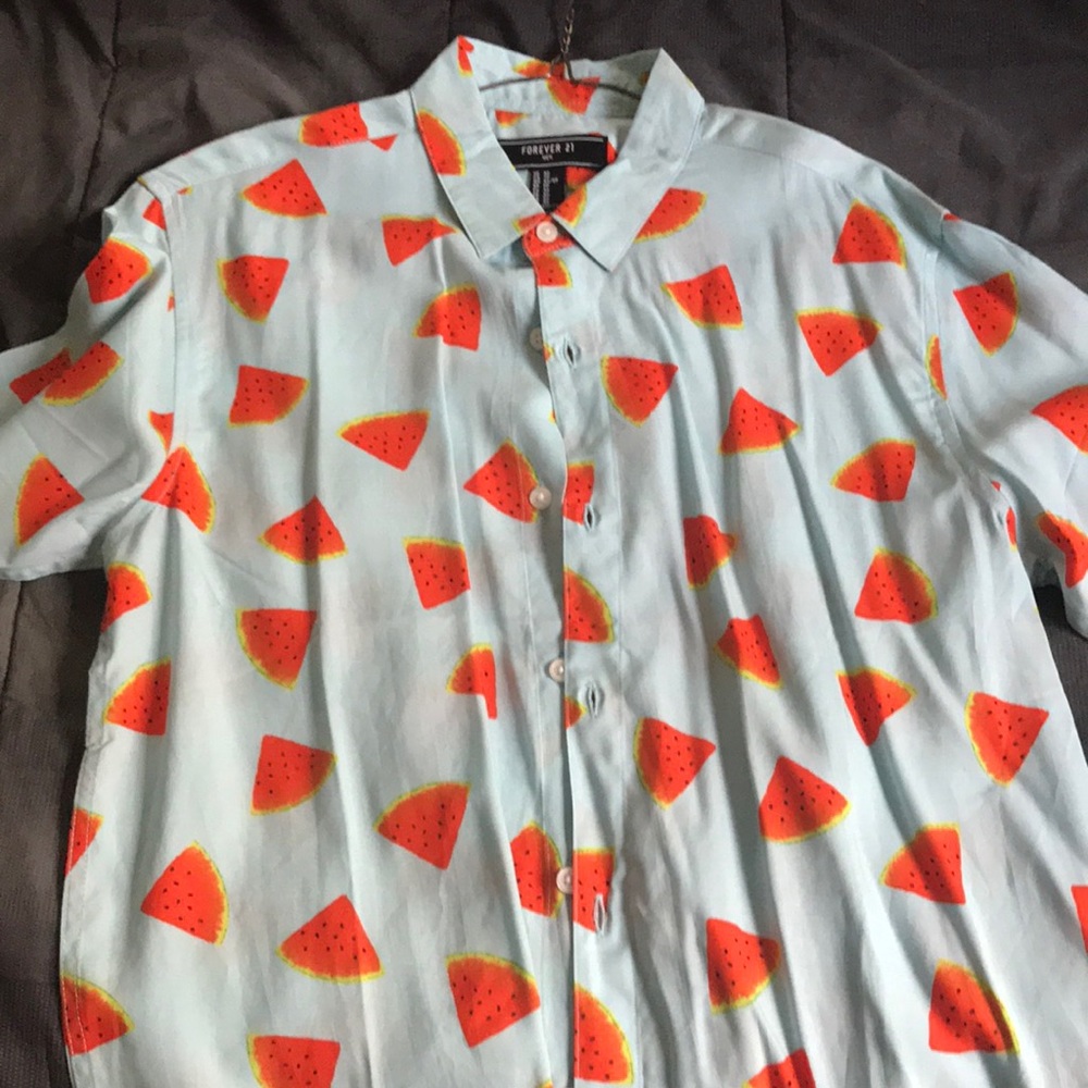 Watermelon Button Up Shirt